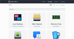 Desktop Screenshot of halfbit.com
